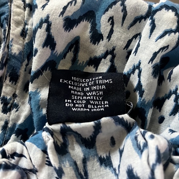 Blue ikat tank top - Picture 5 of 7